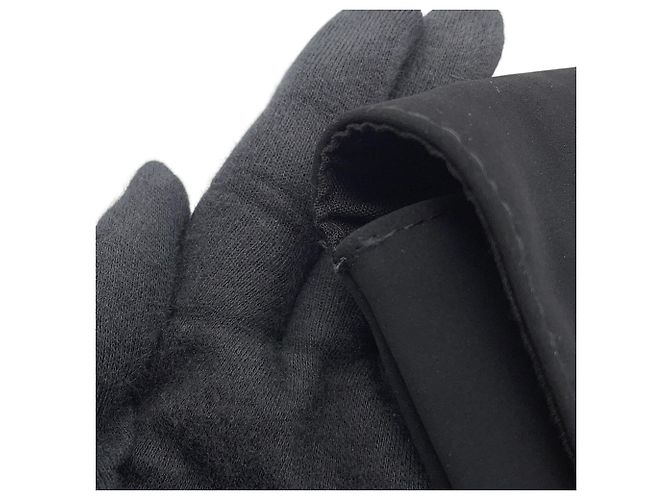 Borsa a tracolla con catena in pelle nera Chanel Nero - vista 12