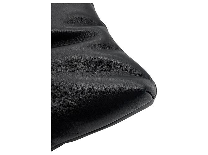 Borsa a tracolla con catena in pelle nera Chanel Nero - vista 8