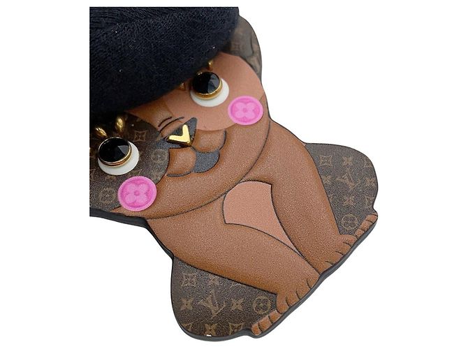 Portachiavi Louis Vuitton Monogram Marrone - vista 5