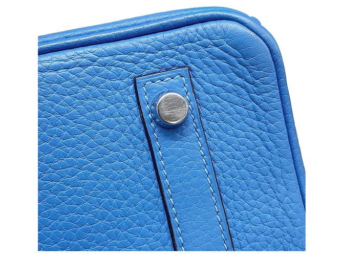 Hermès Borsa Hermes Birkin 30 in Blue Paradise - vista 11
