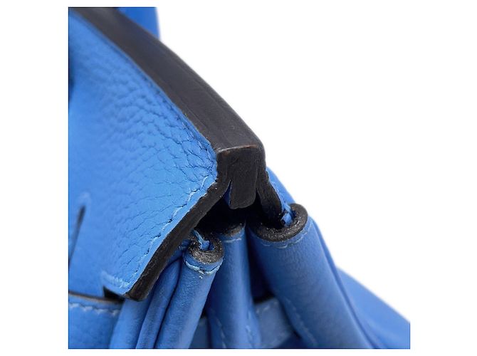 Hermès Borsa Hermes Birkin 30 in Blue Paradise - vista 12