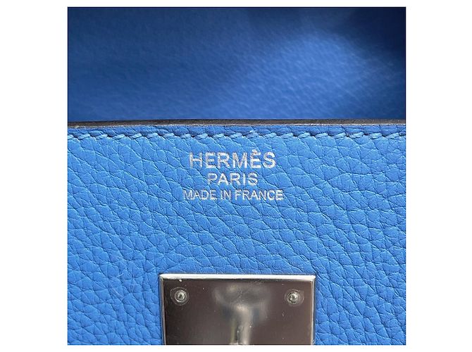 Hermès Borsa Hermes Birkin 30 in Blue Paradise - vista 17