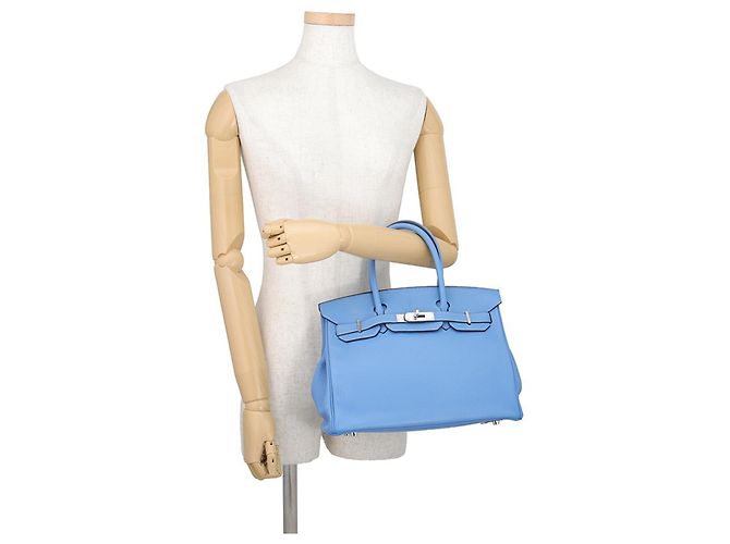 Hermès Borsa Hermes Birkin 30 in Blue Paradise - vista 4