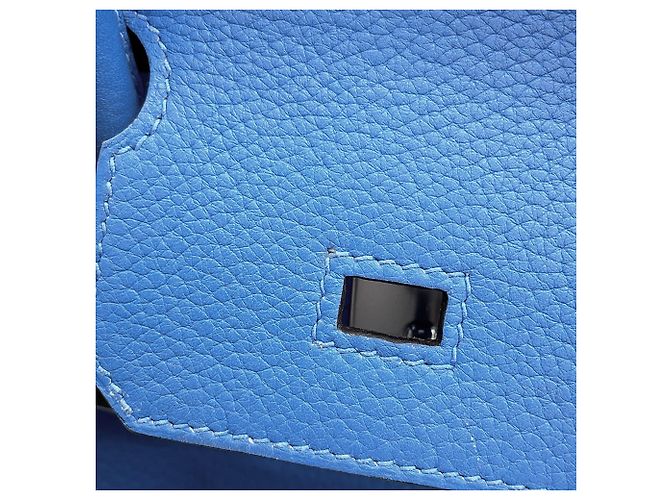 Hermès Borsa Hermes Birkin 30 in Blue Paradise - vista 7