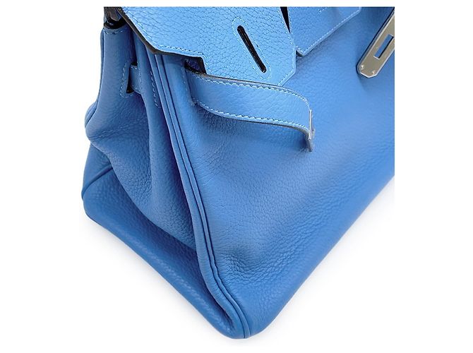 Hermès Borsa Hermes Birkin 30 in Blue Paradise - vista 8