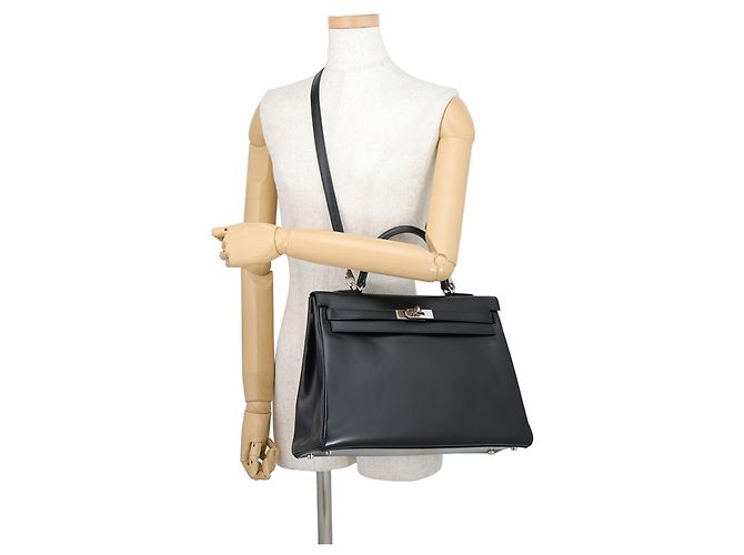 Hermès Borsa Hermes Kelly 35 Nero - vista 5