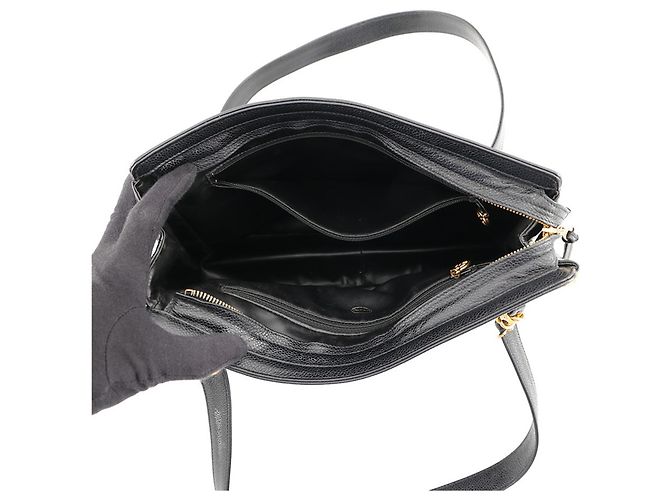 Chanel Black Chain Tote Bag Schwarz - Ansicht 5