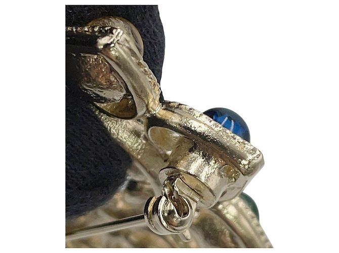 Spilla a cuore Chanel con strass e pietre colorate D'oro - vista 5