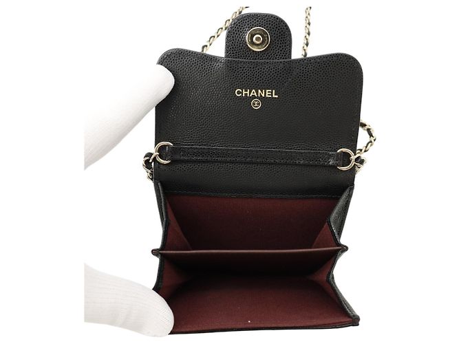 Portafoglio a catena Chanel Matelassé Nero - vista 6