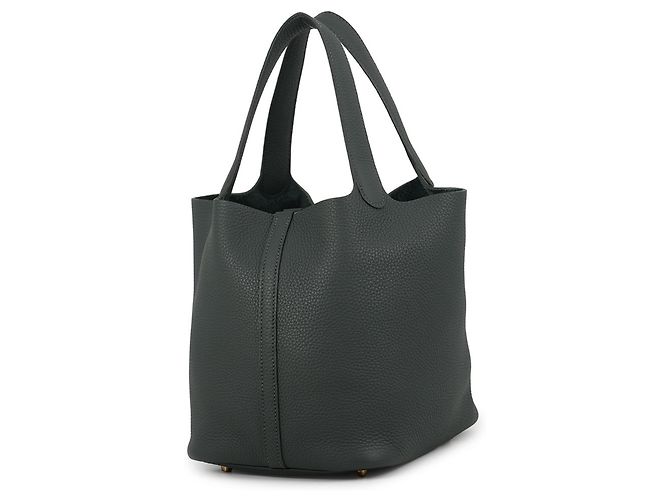 Hermès Borsa Hermes Picotin Lock MM in Vert Mangrove Verde chiaro - vista 2