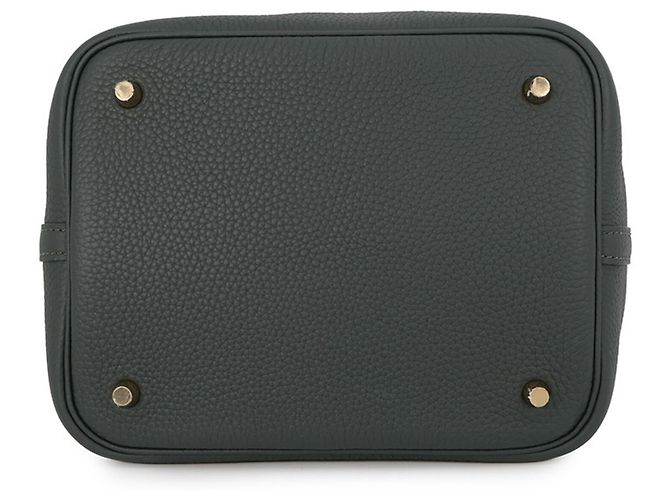 Hermès Borsa Hermes Picotin Lock MM in Vert Mangrove Verde chiaro - vista 3