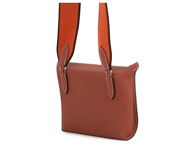 Hermès Borsa a Tracolla Hermes Videpoche Marrone - vista 2