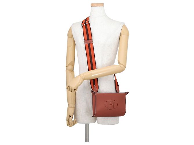 Hermès Borsa a Tracolla Hermes Videpoche Marrone - vista 4