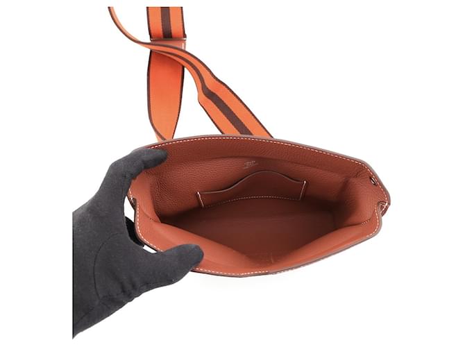 Hermès Borsa a Tracolla Hermes Videpoche Marrone - vista 5