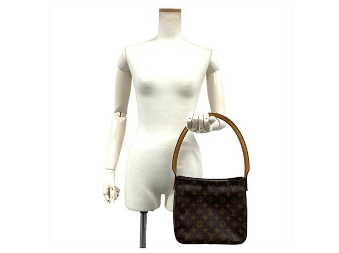 Borsa a mano Louis Vuitton Looping MM Marrone - vista 11