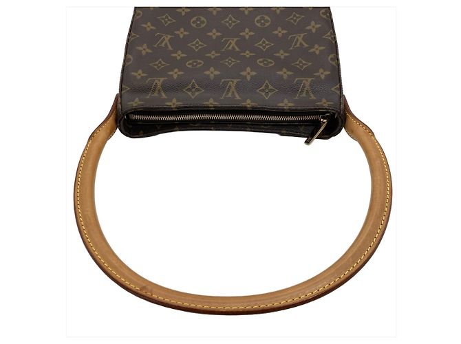 Borsa a mano Louis Vuitton Looping MM Marrone - vista 4