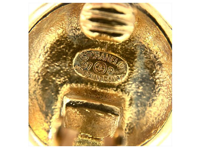 Pendientes de clip Chanel Coco Mark Circle Dorado - vista 6