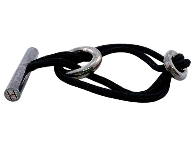 Hermès Bracciale HERMES Skipper Chaine d'Ancre Nero Argento - vista 2