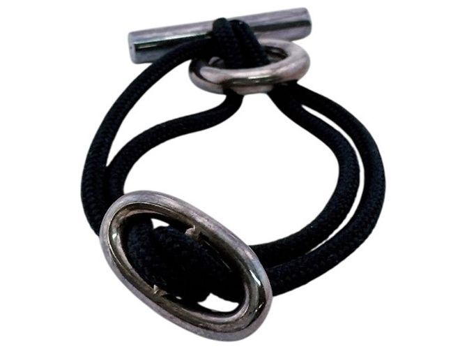 Hermès Bracciale HERMES Skipper Chaine d'Ancre Nero Argento - vista 3