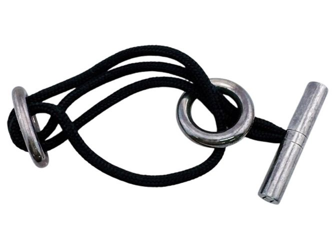 Hermès Bracciale HERMES Skipper Chaine d'Ancre Nero Argento - vista 6