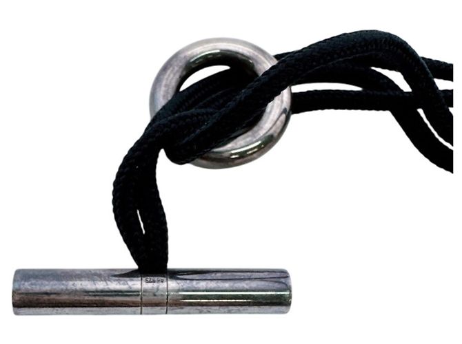 Hermès Bracciale HERMES Skipper Chaine d'Ancre Nero Argento - vista 7