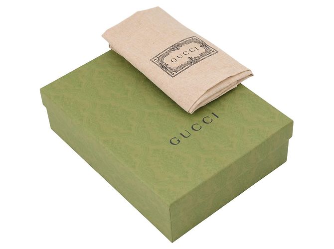 Borsa a tracolla Gucci GG Supreme in pelle Marrone Nero - vista 12