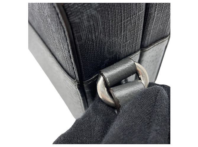 Borsa a tracolla Gucci GG Supreme in pelle Marrone Nero - vista 6