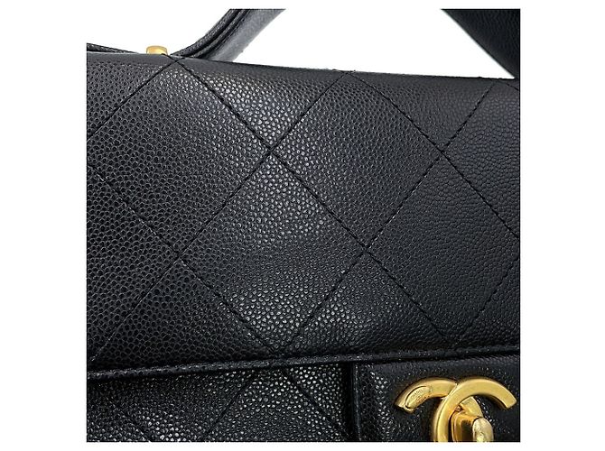 Borsa a tracolla con catena Chanel Matelassé Nero - vista 7