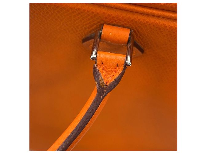 Hermès Hermes Plume Elan 28 Handtasche Orange - Ansicht 14