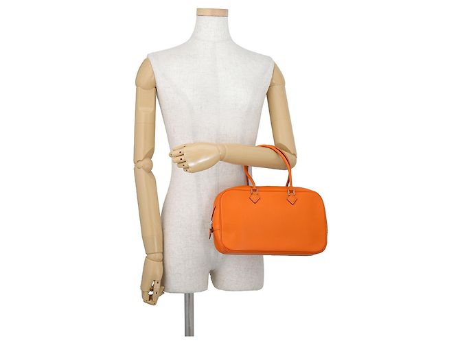 Hermès Hermes Plume Elan 28 Handtasche Orange - Ansicht 4