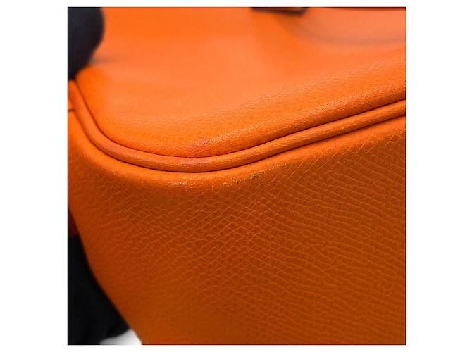 Hermès Hermes Plume Elan 28 Handtasche Orange - Ansicht 7