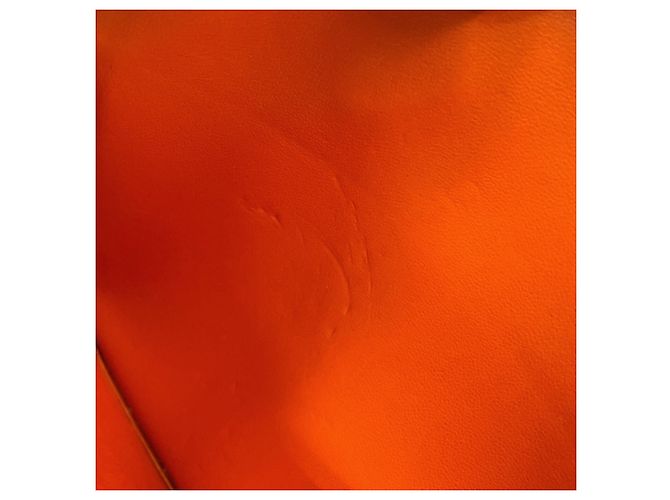 Hermès Hermes Plume Elan 28 Handtasche Orange - Ansicht 9
