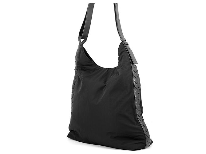 Borsa a tracolla Bottega Veneta Intrecciato Nero - vista 2