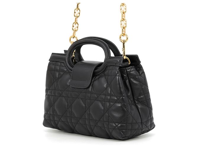 Borsa Christian Dior Cannage Jolie Mini Nero - vista 2