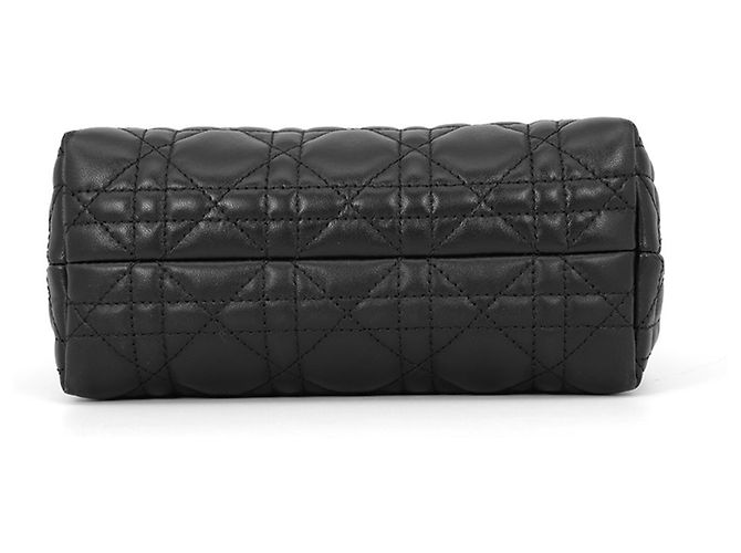 Borsa Christian Dior Cannage Jolie Mini Nero - vista 3
