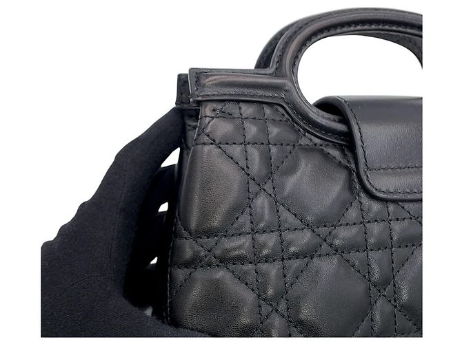 Borsa Christian Dior Cannage Jolie Mini Nero - vista 9