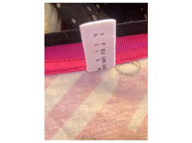 T-shirt Moschino Teddy Bear e Logo Rosa Branco - vista 9