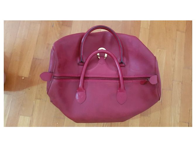 Christian Dior Monogram Duffle Bag Red - view 7