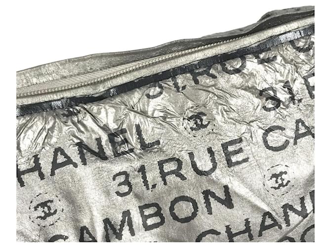 Borsa Chanel Unlimited CC Coco Mark Logo Nero Argento - vista 10