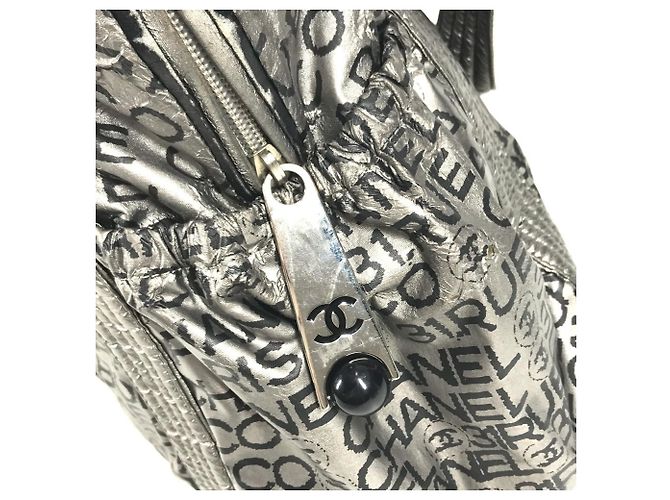 Borsa Chanel Unlimited CC Coco Mark Logo Nero Argento - vista 11