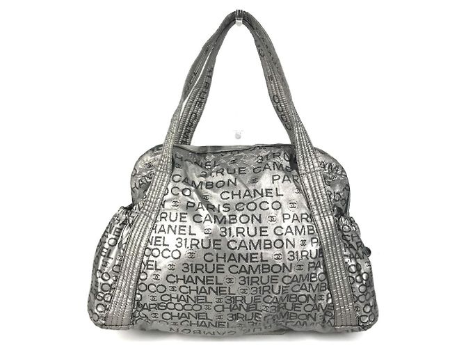 Borsa Chanel Unlimited CC Coco Mark Logo Nero Argento - vista 2