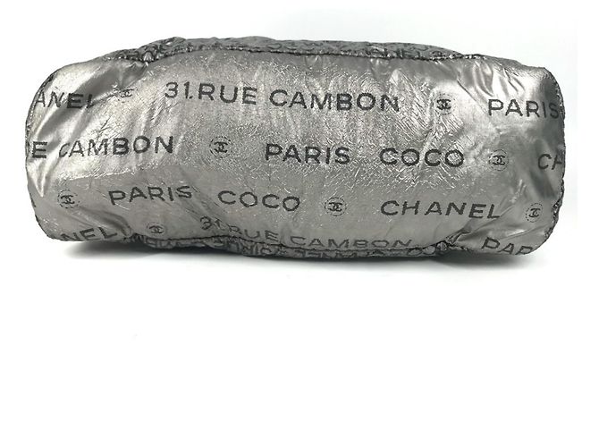 Borsa Chanel Unlimited CC Coco Mark Logo Nero Argento - vista 5