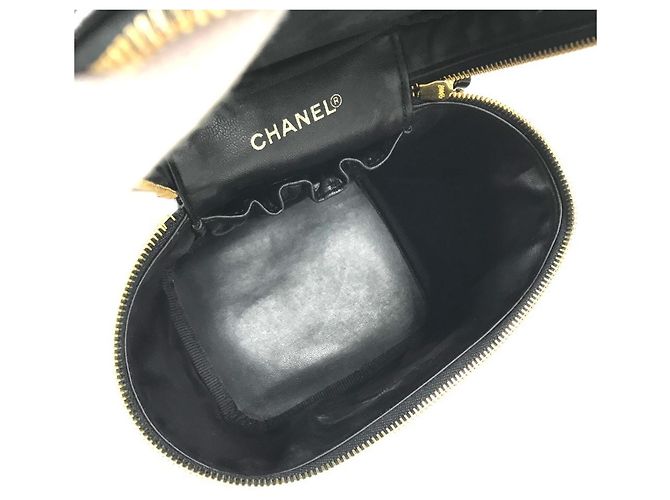 Borsa Vanity Chanel A01998 CC Coco Mark Logo Nero - vista 12