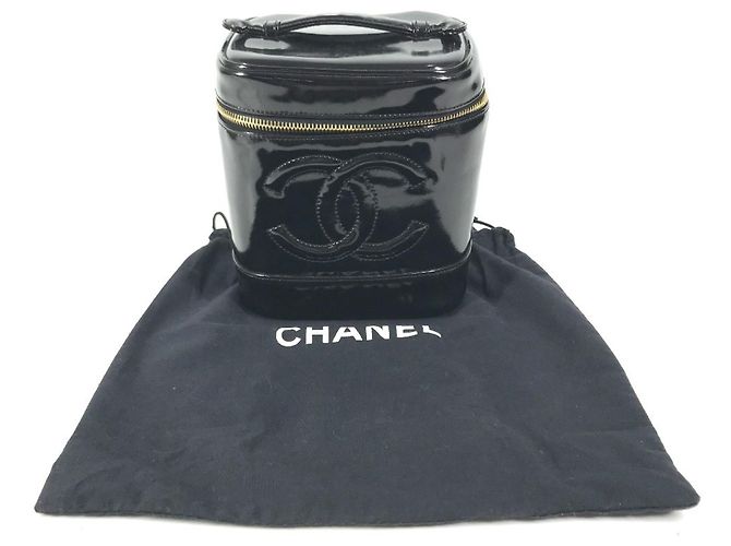 Borsa Vanity Chanel A01998 CC Coco Mark Logo Nero - vista 17