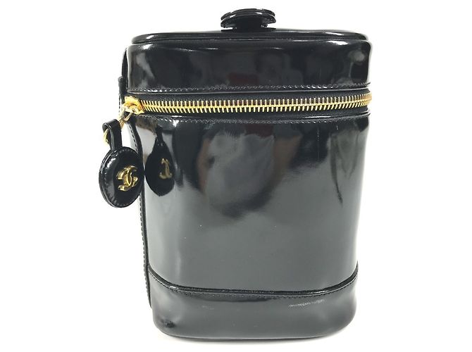 Borsa Vanity Chanel A01998 CC Coco Mark Logo Nero - vista 4