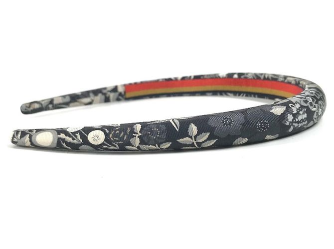 Hermès Hermes Alice Haarband aus schwarzer Seide - Ansicht 4