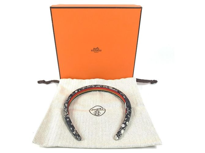 Hermès Hermes Alice Haarband aus schwarzer Seide - Ansicht 9