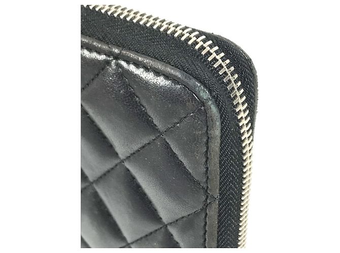 Cartera larga Chanel Matelasse de piel negra Negro - vista 10