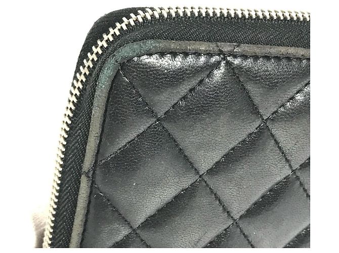 Cartera larga Chanel Matelasse de piel negra Negro - vista 11