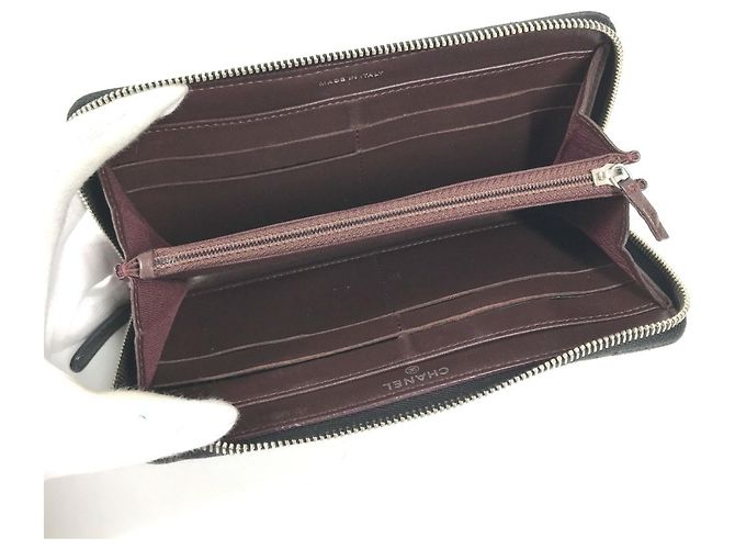 Cartera larga Chanel Matelasse de piel negra Negro - vista 13